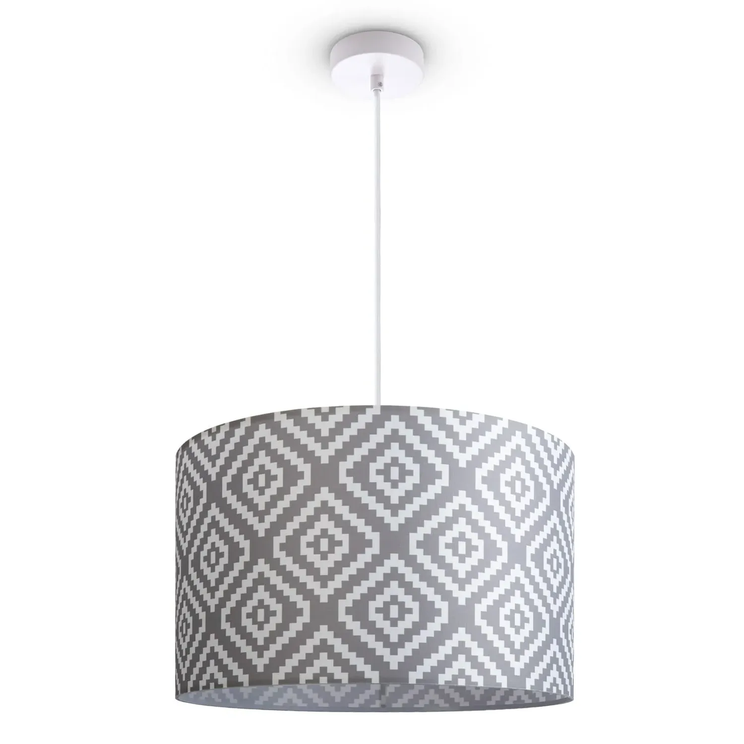 Bella Pendant Light - Light Grey, Aluminum