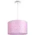 Bella Pendant Light - Pink, Aluminum