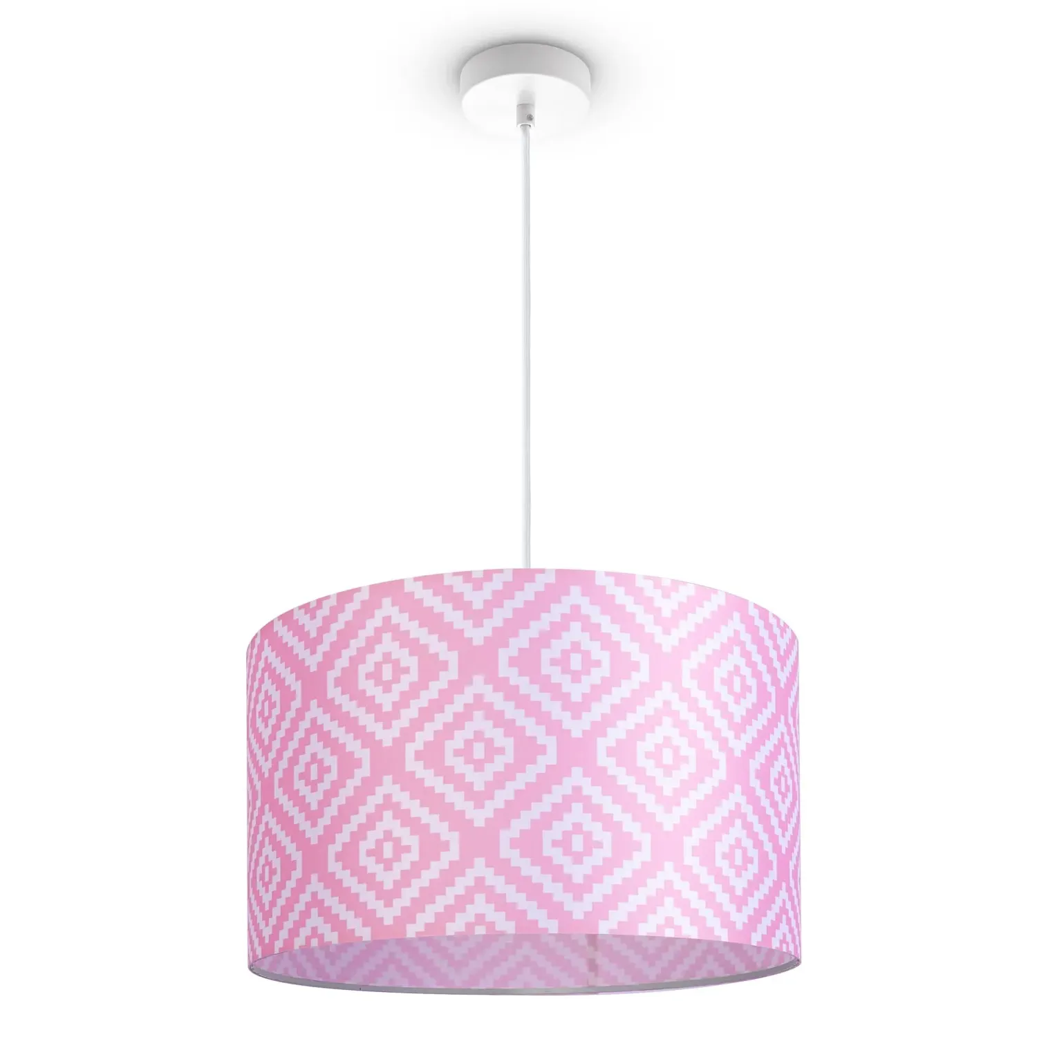 Bella Pendant Light - Pink, Aluminum