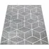 Bella Rug with Diamond Pattern - Grey