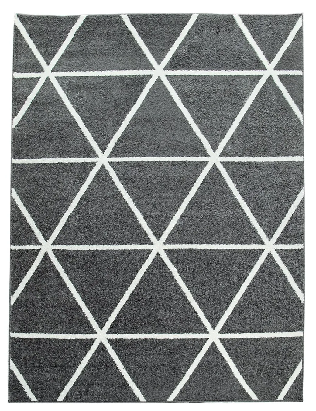 Bella Rug with Geometric Pattern - Anthracite