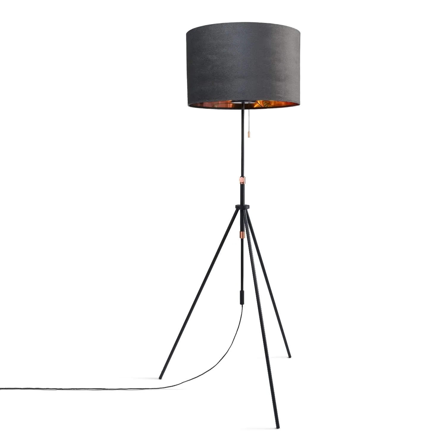 Beton Floor Lamp - Charcoal, Velour