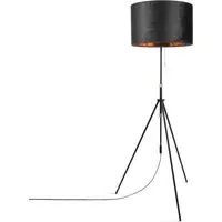 Beton Floor Lamp - Gold, Velour
