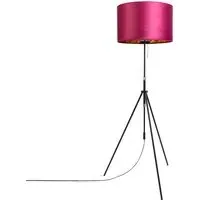 Beton Floor Lamp - Purple, Velour
