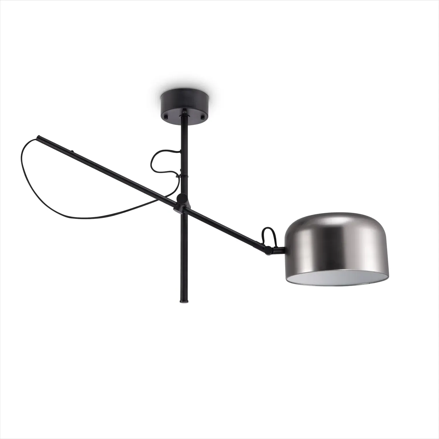 Bovel Ceiling Light - Nickel, Steel