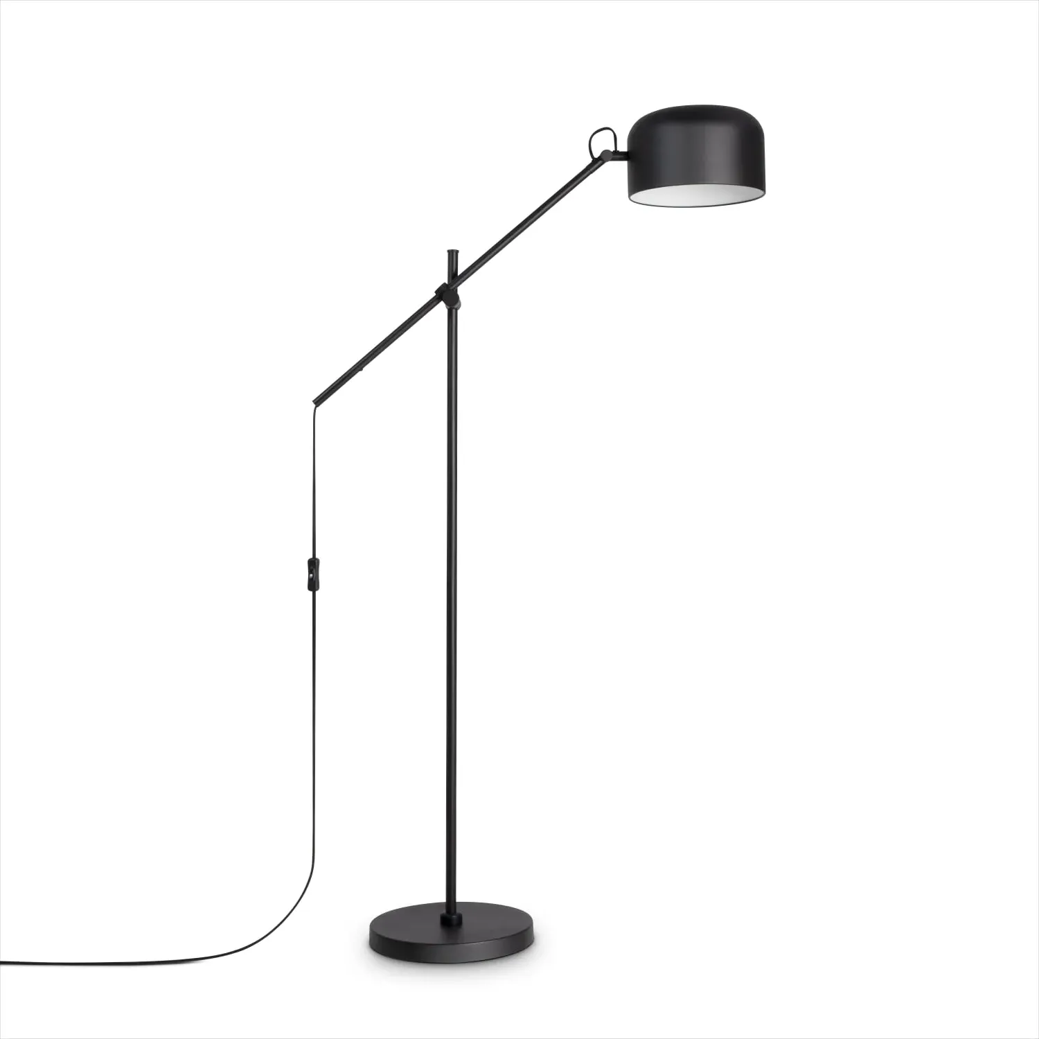 Bovel Floor Lamp with Cable Switch - Black, Steel image