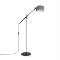 Bovel Floor Lamp with Cable Switch - Grey, Steel