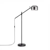 Bovel Floor Lamp with Cable Switch - Nickel, Steel