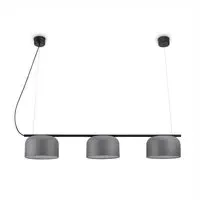 Bovel Pendant Light with 3 Sockets - Grey, Steel