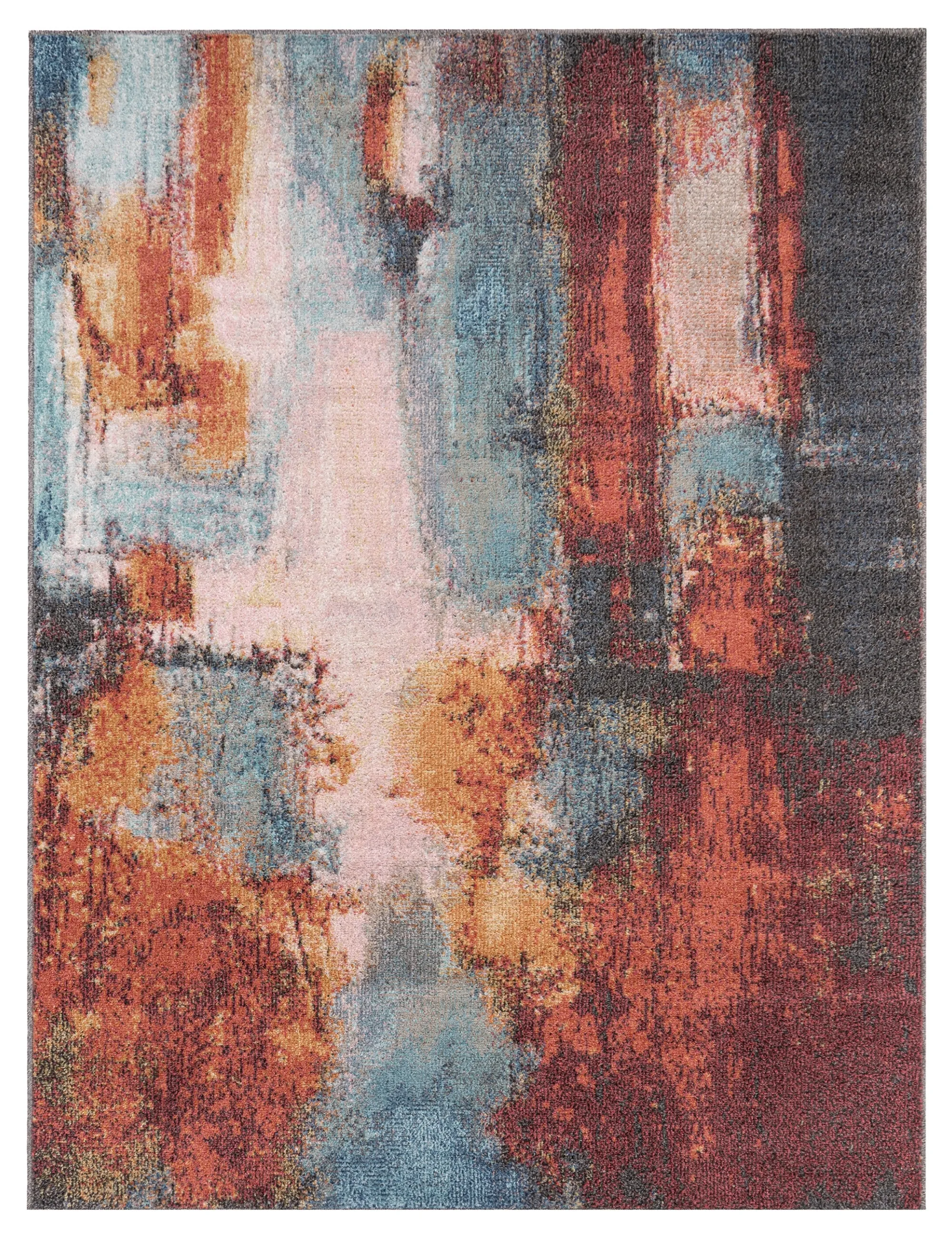 Bryan Short-Pile Rug - Multicolored image