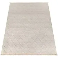 Buena Diamond Pattern Rug - Cream