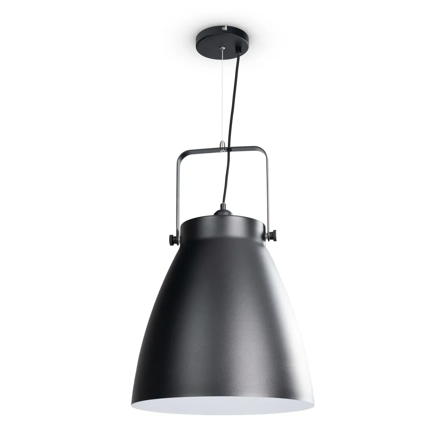 Caleo Pendant Light - Black and White, Steel