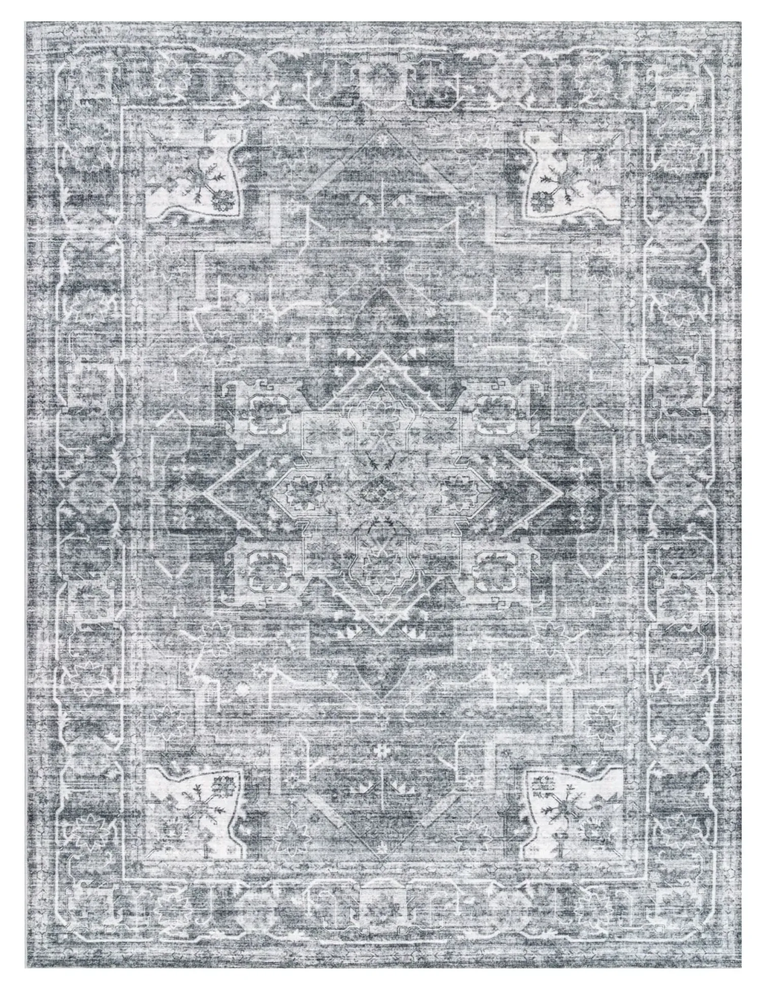 Cambria Washable Rug - Grey