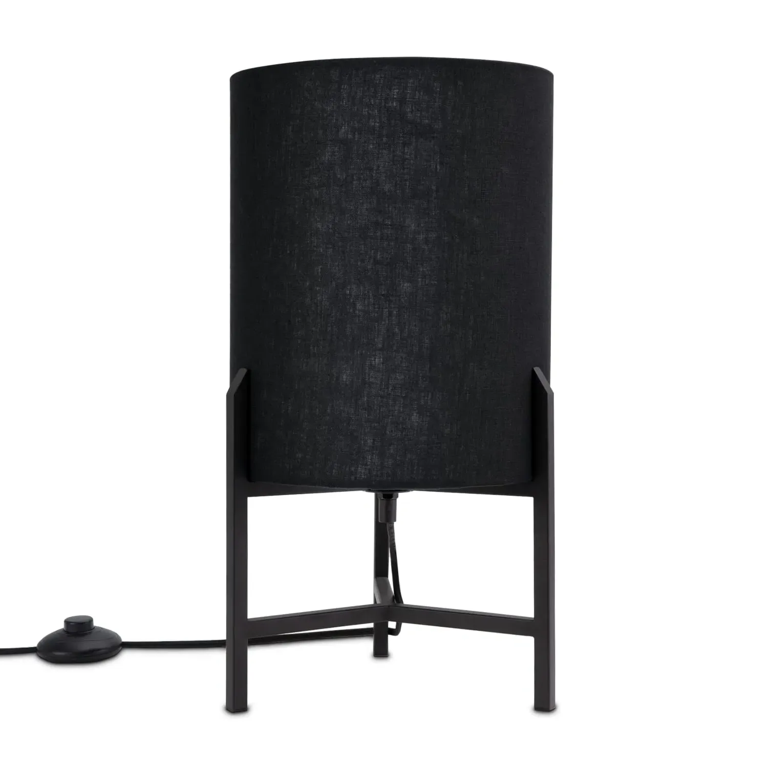 Carla Floor Lamp with Cable Switch - Black, Steel image