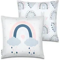 Chino Cushion Cover - White, Polyester