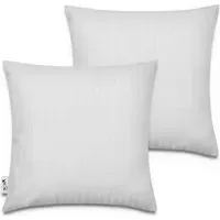 Chino Cushion Cover - White, Polyester