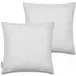 Chino Cushion Cover - White, Polyester
