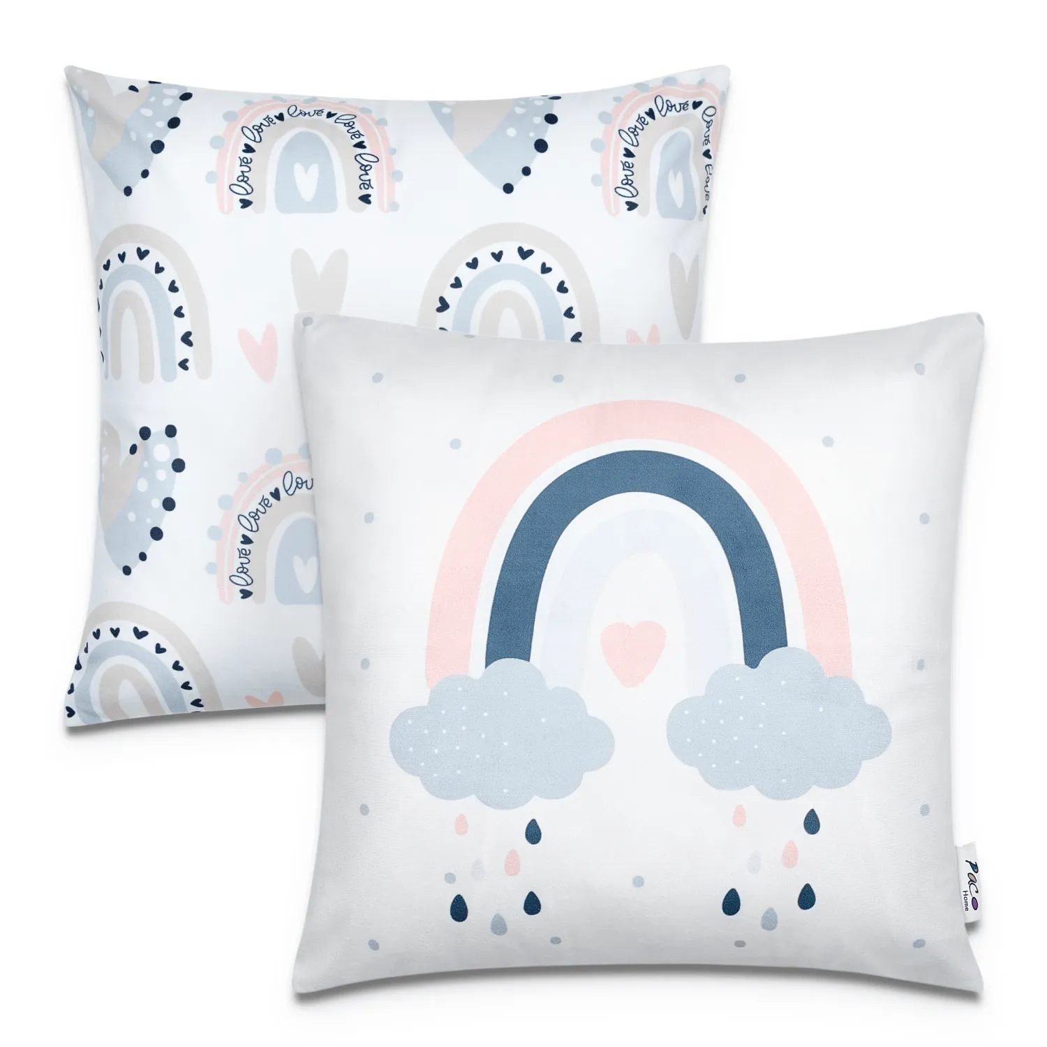 Chino Cushion Cover - White, Polyester