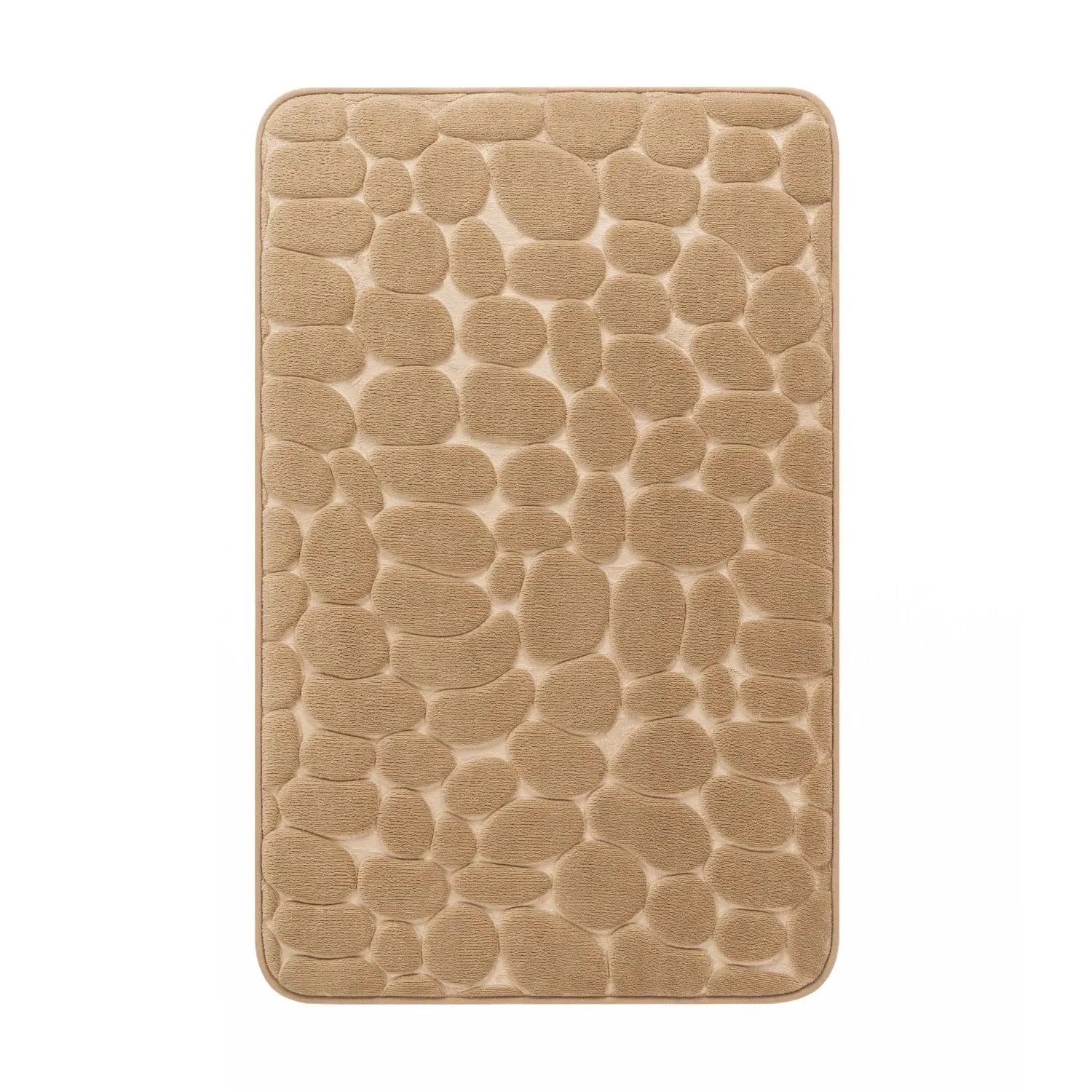 Colby Bath Mat with Branch Pattern - Beige image