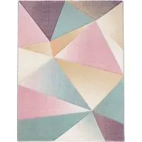 Cosy Triangle Pattern Rug - Multicolored