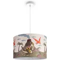 Diamora Pendant Light - Light Green, Fabric