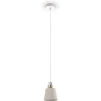 Diaz Pendant Light - Cream White, Steel