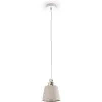 Diaz Pendant Light - Cream White, Steel
