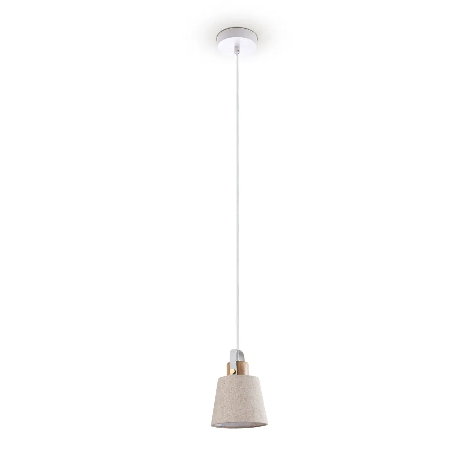Diaz Pendant Light - Cream White, Steel image