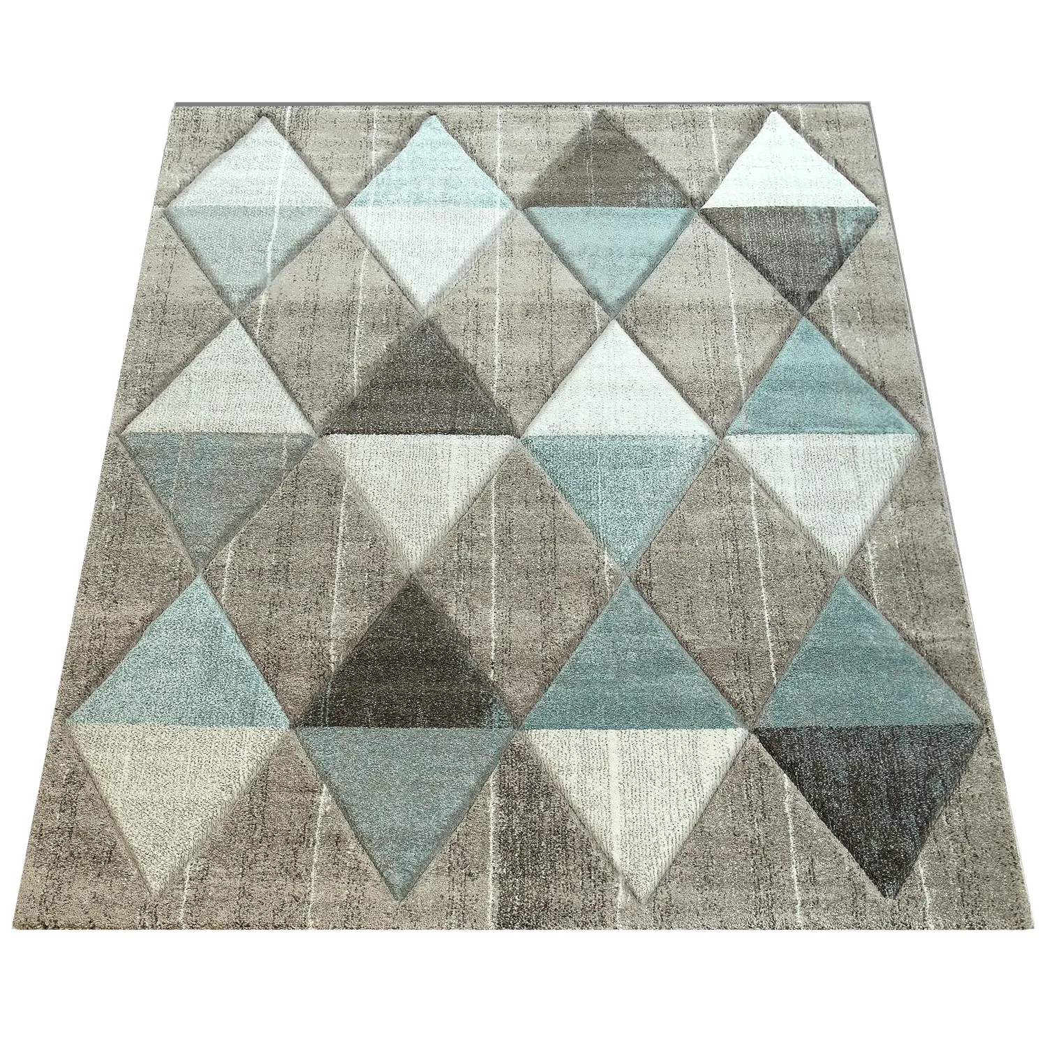 Dilara Diamond Pattern Rug - Beige image