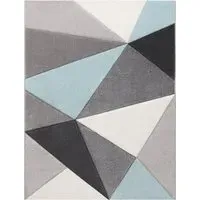 Dilara Geometric Rug - Turquoise