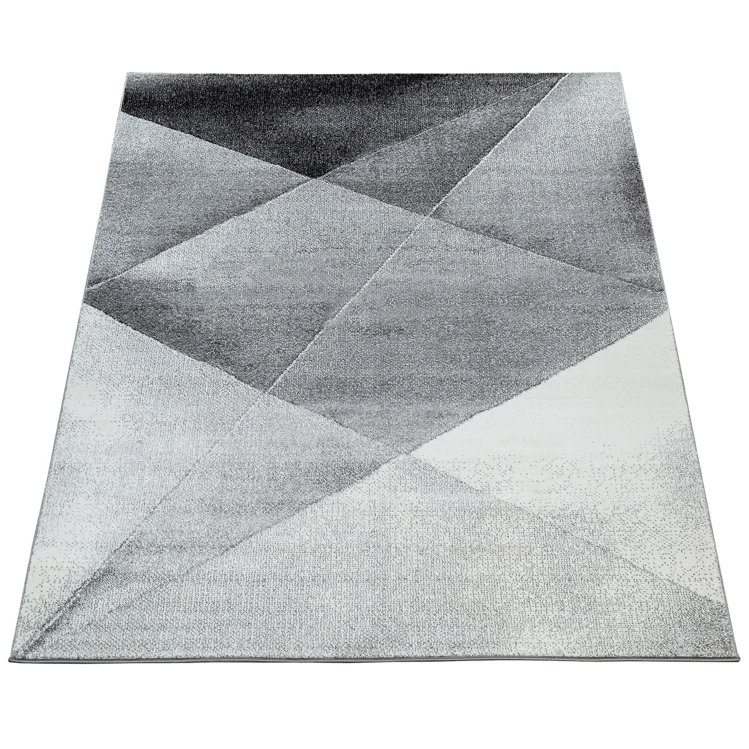 Echo Geometric Rug - Grey image