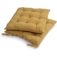 Elara Chair Cushion - Ochre