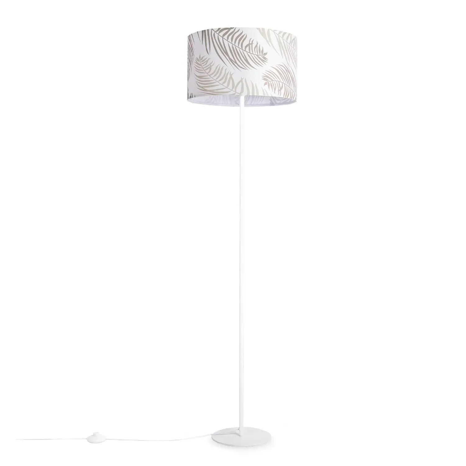 Elio Floor Lamp - Light Green, Fabric