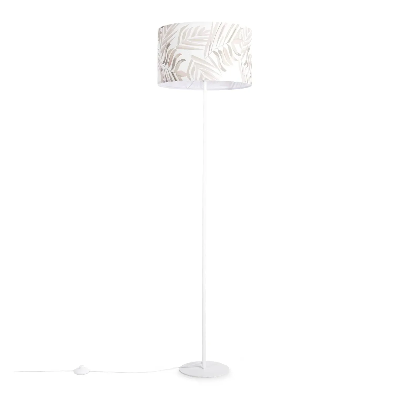 Elio Floor Lamp - Light Green, Fabric