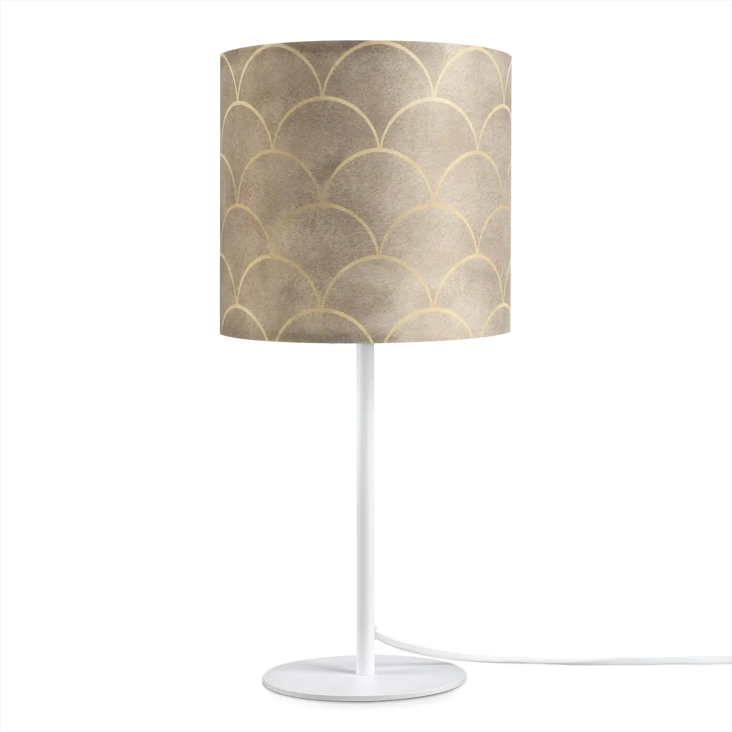 Elio Table Lamp - Beige, Steel