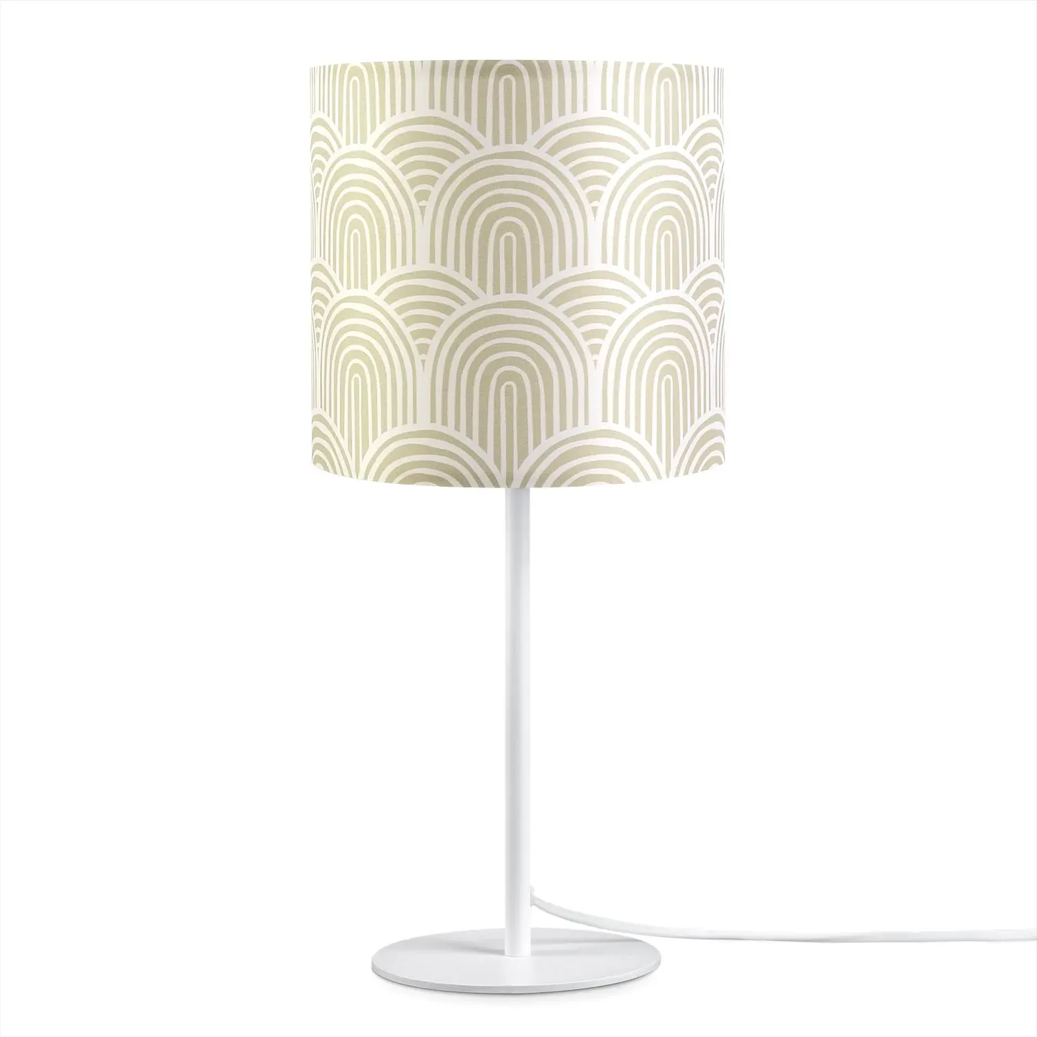 Elio Table Lamp - White, Steel