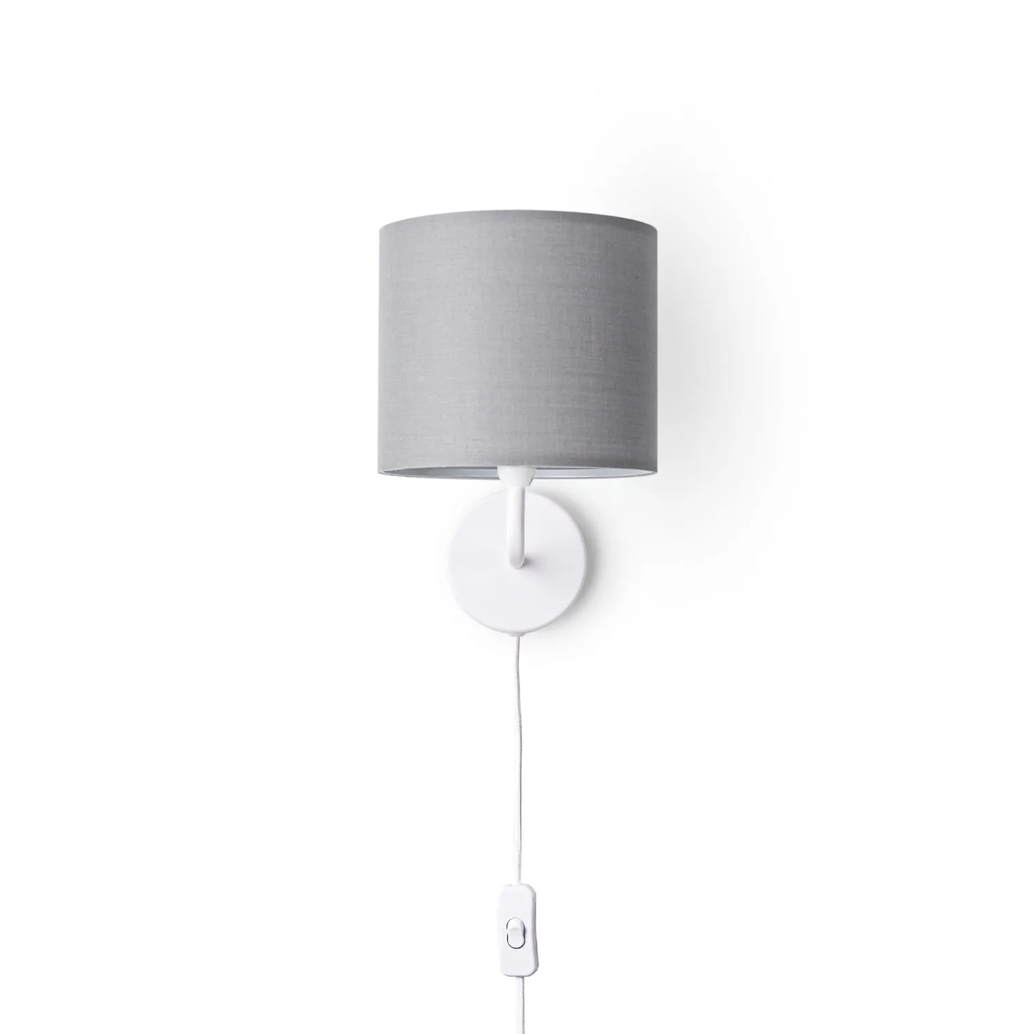Elio Wall Light - Light Grey, Steel