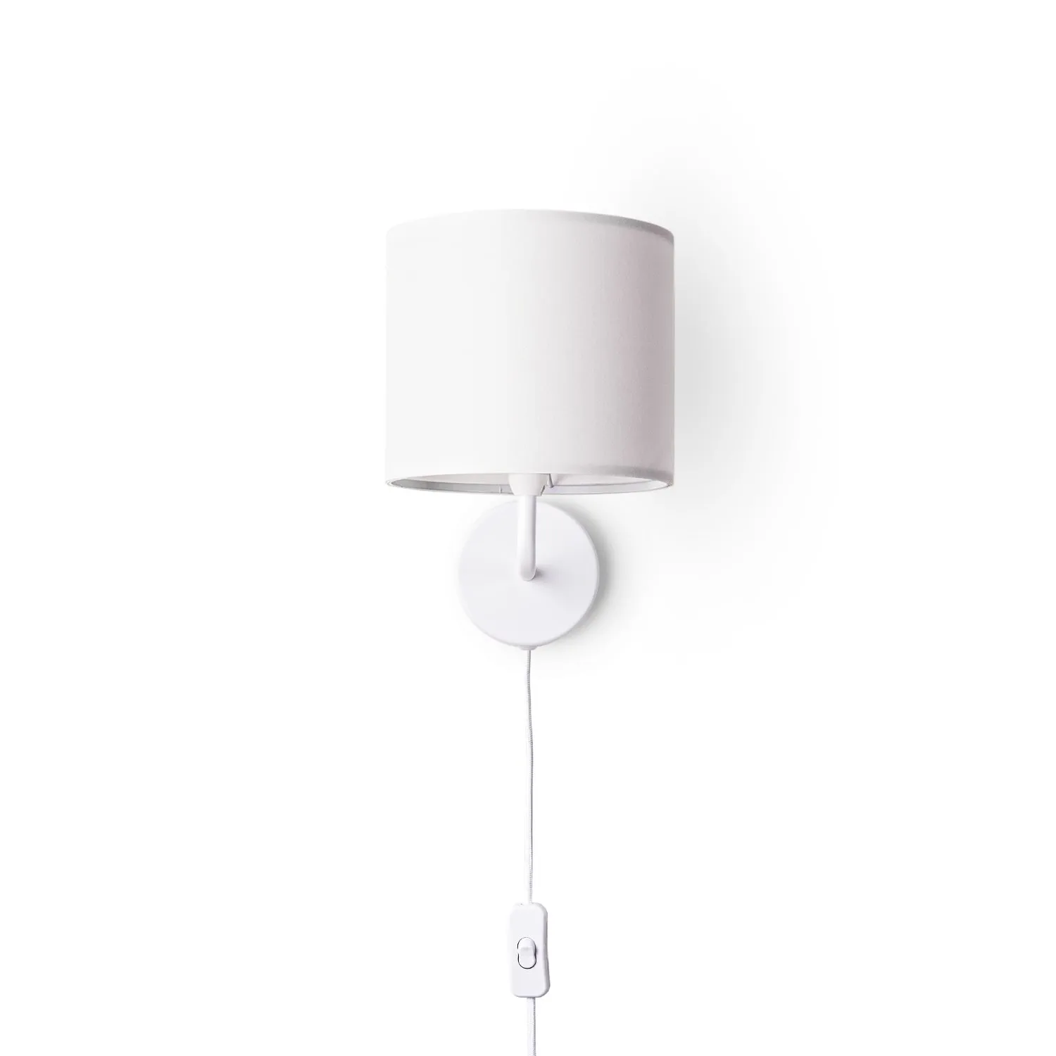 Elio Wall Light - White, Steel