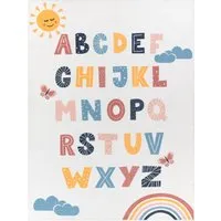 Eliza Alphabet Kids Rug - Multicolored