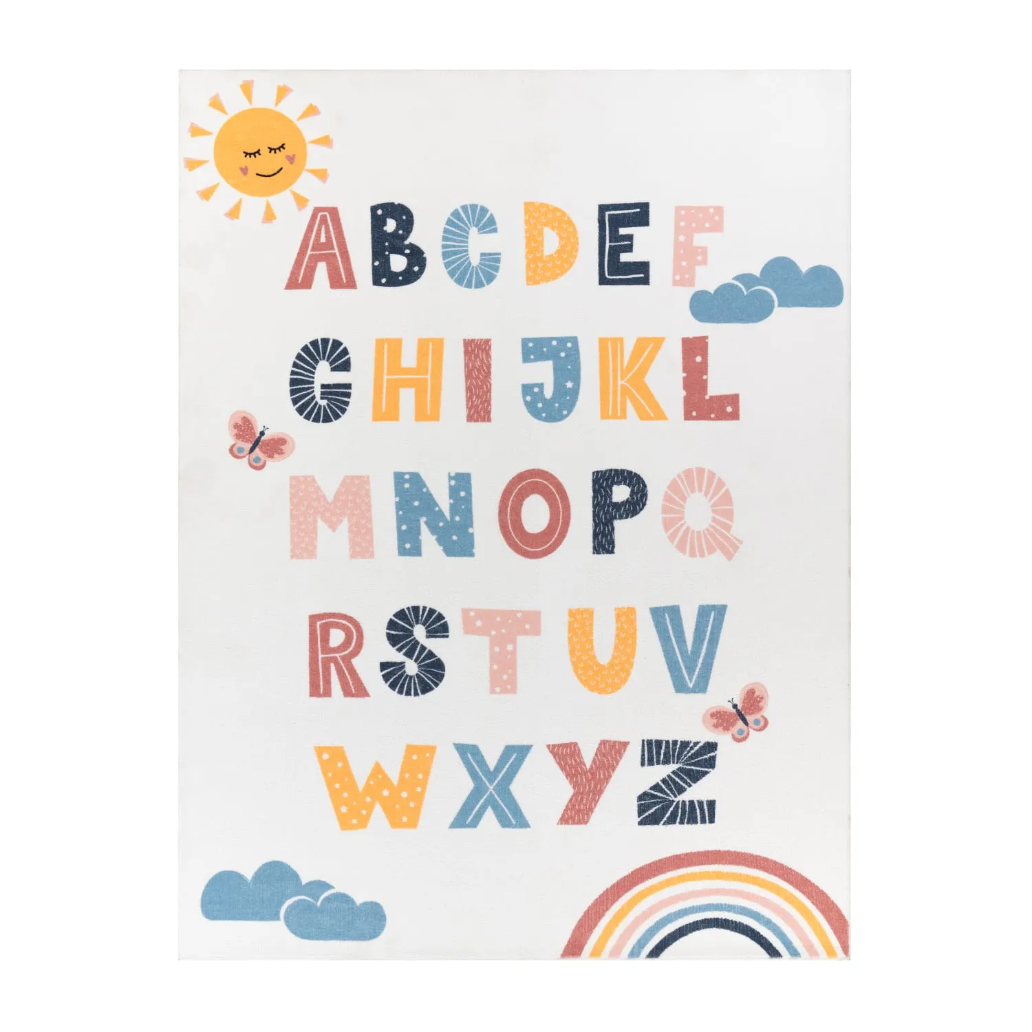Eliza Alphabet Kids Rug - Multicolored