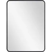 Eloa Wall Mirror - Black, Aluminum