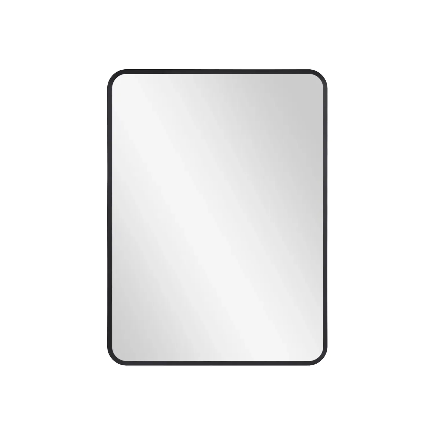 Eloa Wall Mirror - Black, Aluminum image