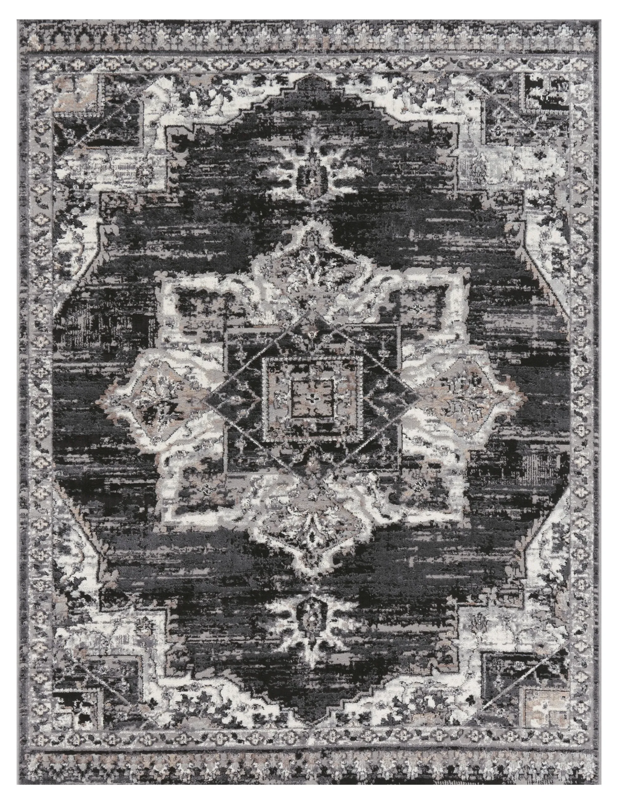 Escara Vintage Rug - Black