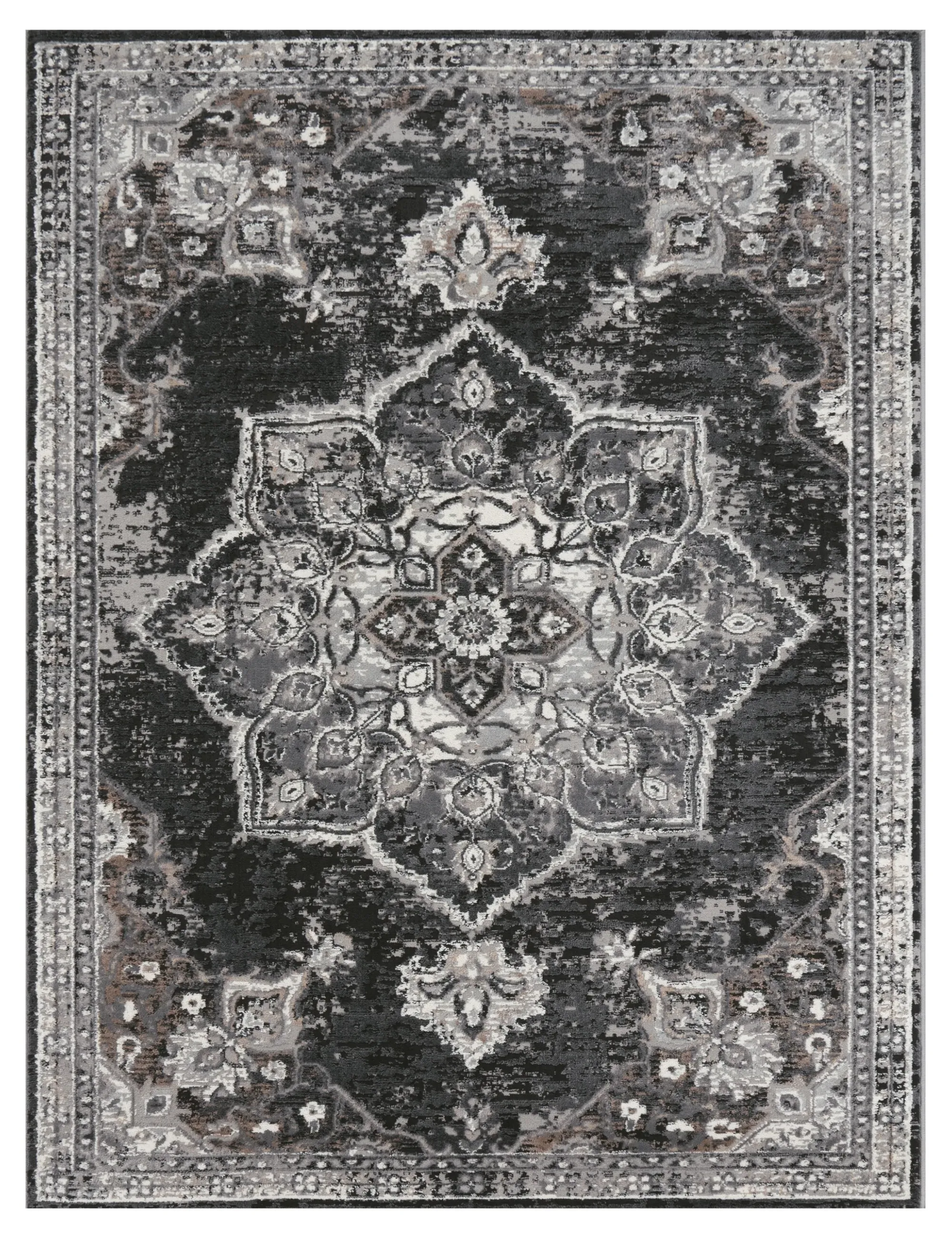 Escara Vintage Rug - Black