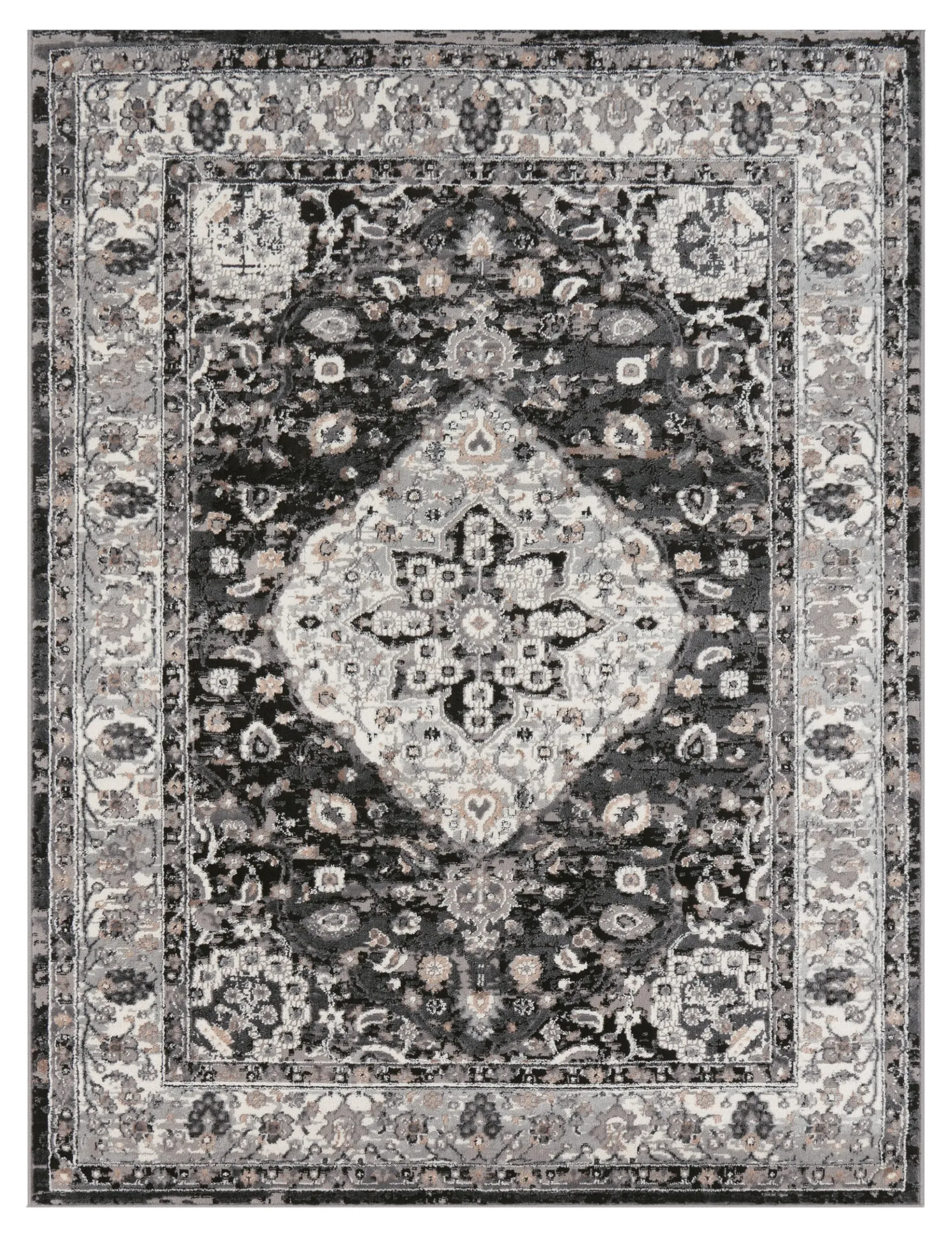 Escara Vintage Rug - Black