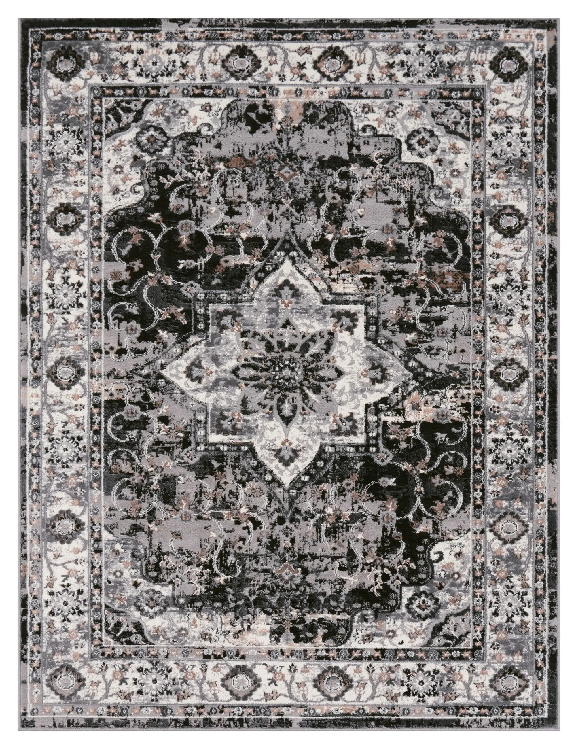 Escara Vintage Rug - Black image