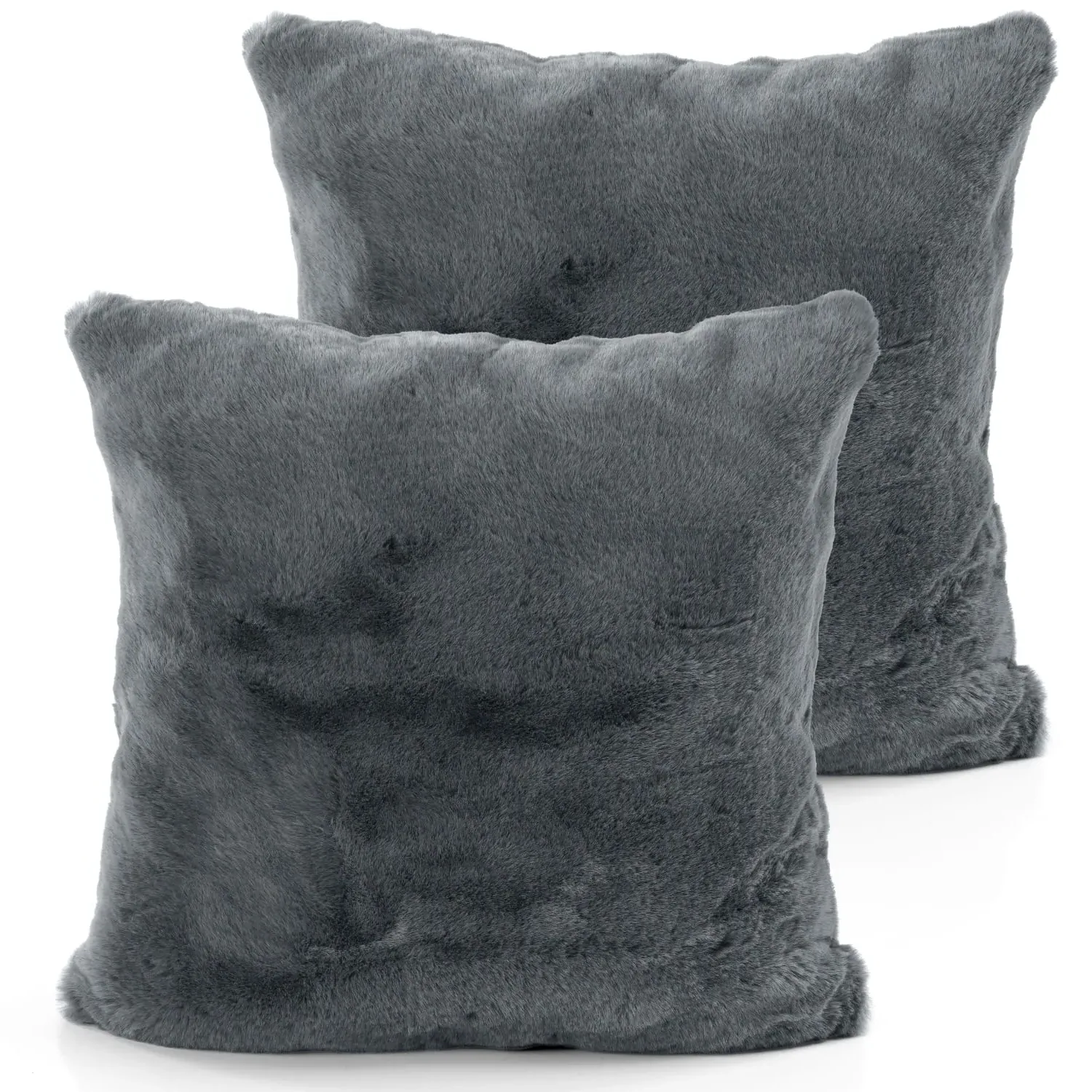 Fluffy Cushion Cover - Anthracite, Polyester image