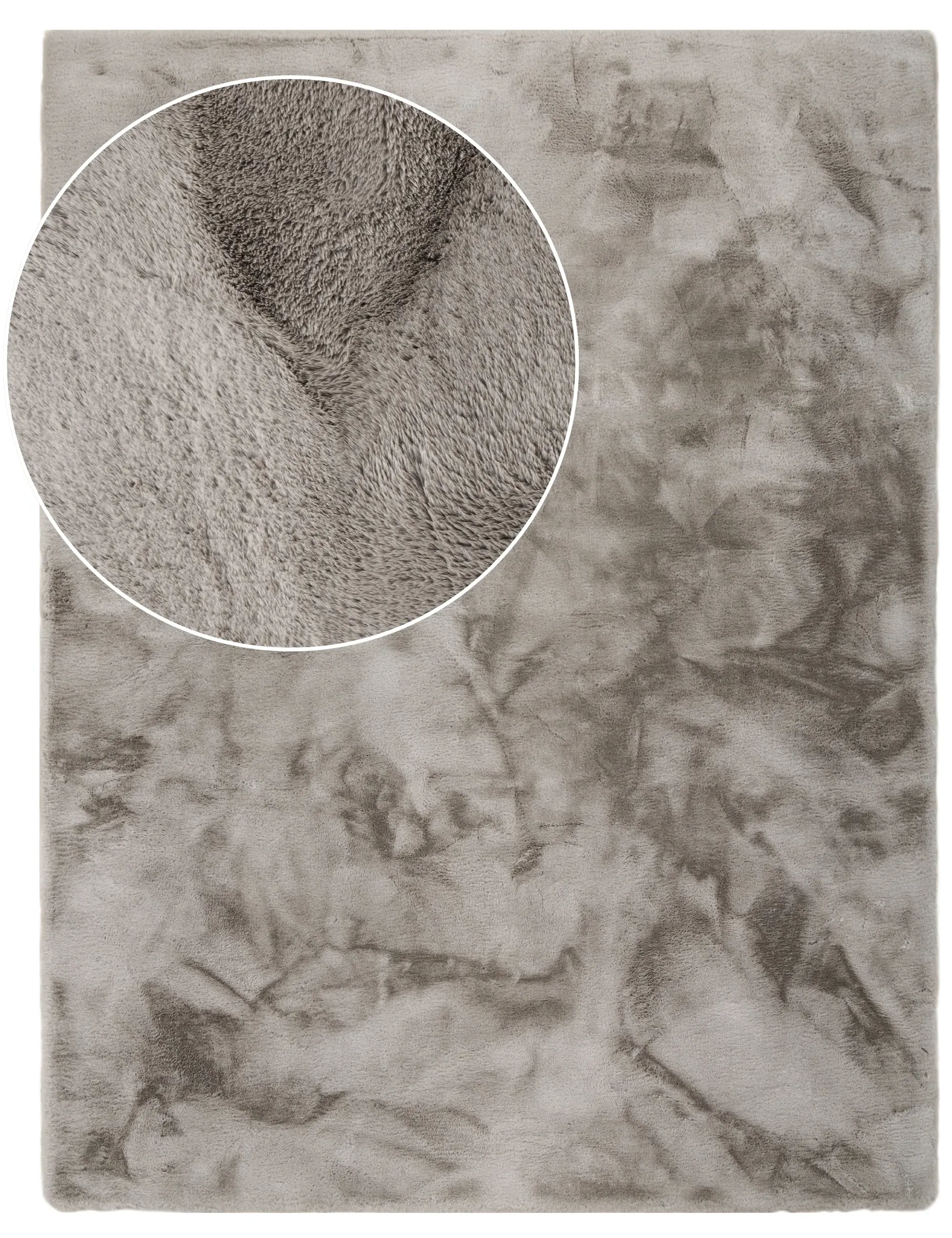 Fluffy Deluxe High-Pile Rug - Grey image