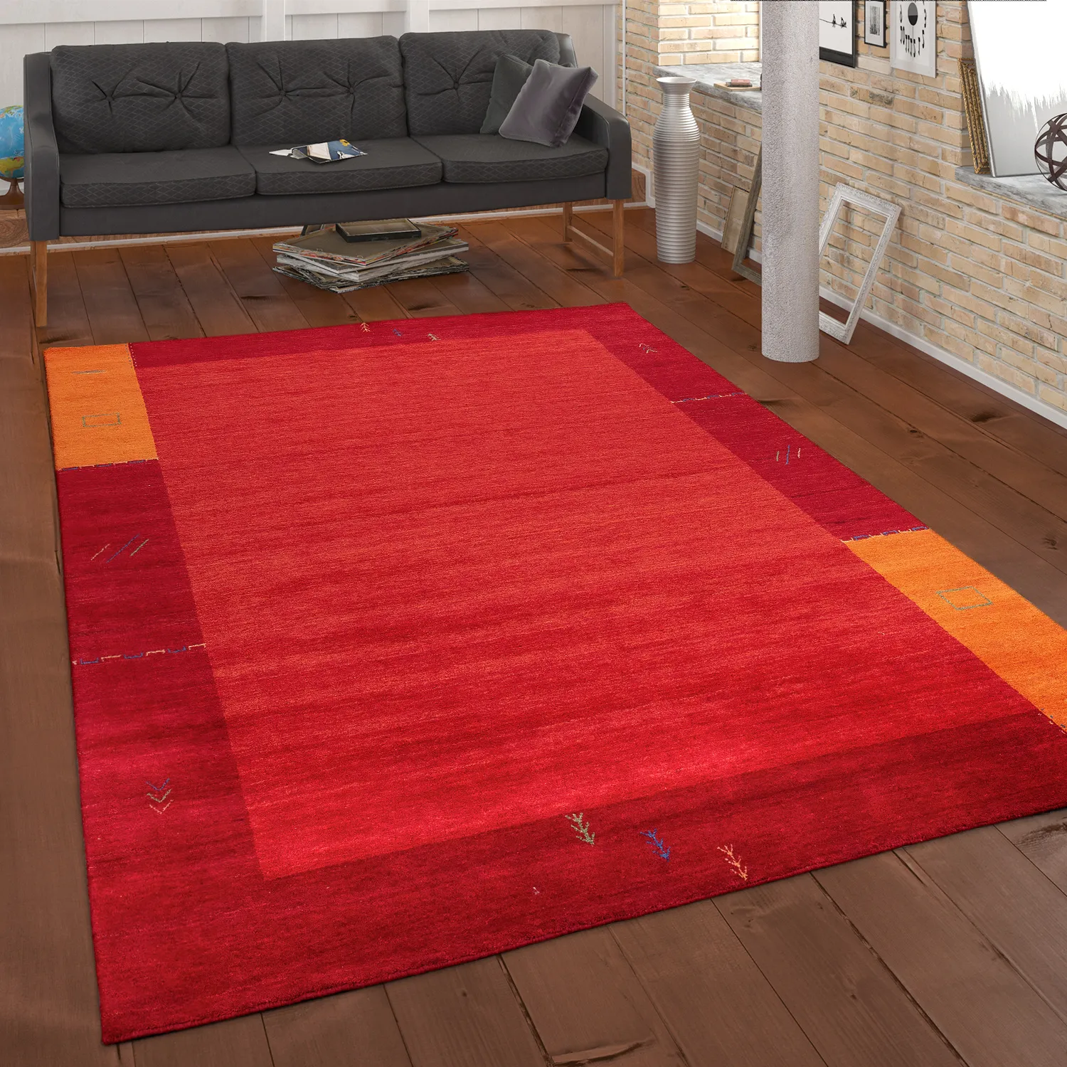 Gabbeh Majestic Rug - Orange
