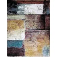 Galaxy Checkered Rug - Multicolored